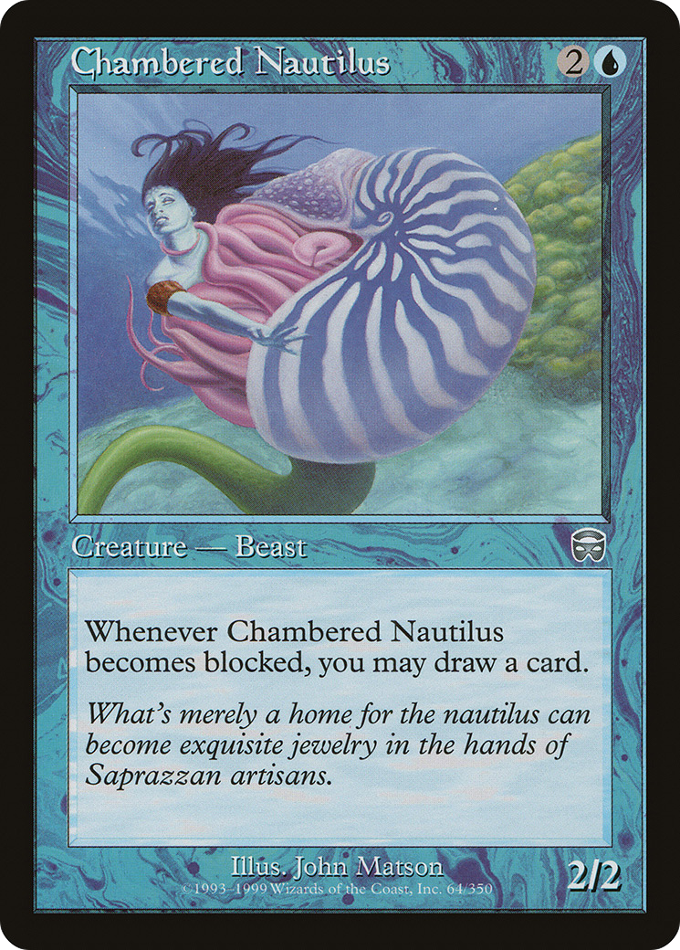 Chambered Nautilus (MMQ-064) [Mercadian Masques] Foil