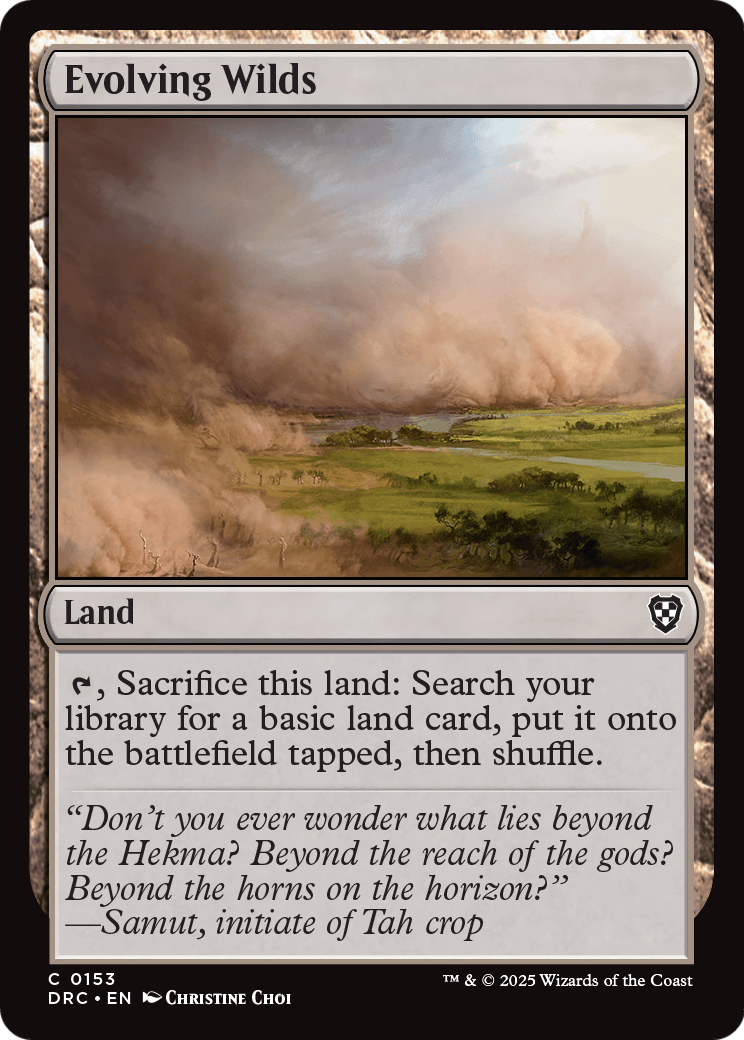 Evolving Wilds (DRC-153) [Commander: Aetherdrift]