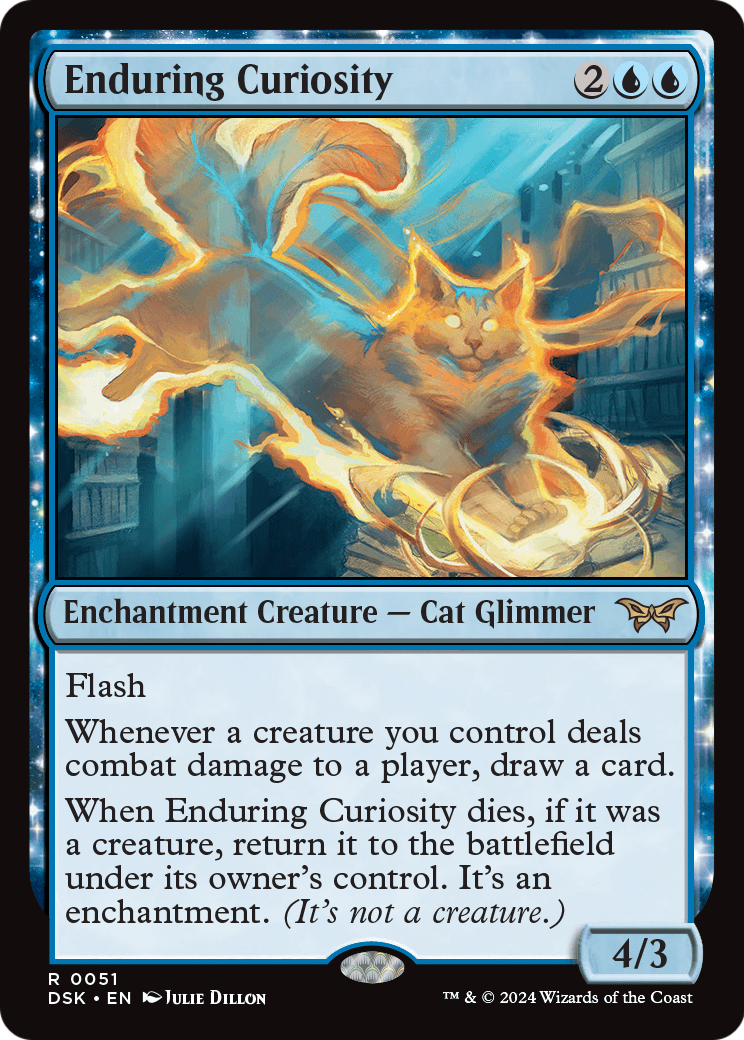 Enduring Curiosity (DSK-051) [Duskmourn: House of Horror] Foil