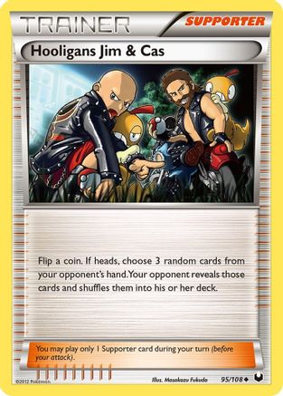 Hooligans Jim & Cas (95/108) [Dark Explorers] Reverse Holofoil - Uncommon