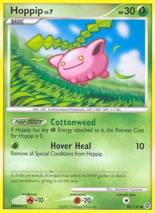 Hoppip (90/132) [Secret Wonders] Reverse Holofoil - Common
