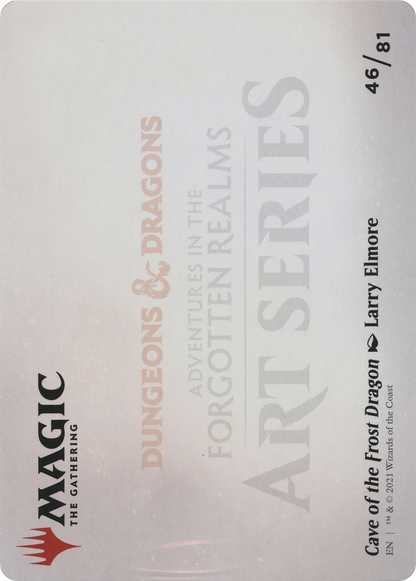 Cave of the Frost Dragon // Cave of the Frost Dragon (AAFR-046) (Borderless) [Adventures in the Forgotten Realms Art Series] Foil
