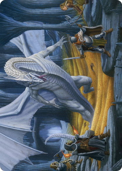 Cave of the Frost Dragon // Cave of the Frost Dragon (AAFR-046) (Borderless) [Adventures in the Forgotten Realms Art Series] Foil