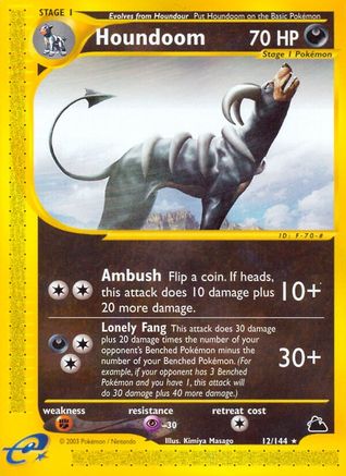 Houndoom (12/144) [Skyridge] Reverse Holofoil - Rare