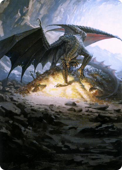 Ancient Copper Dragon // Ancient Copper Dragon (ACLB-004) (Borderless) [Battle for Baldur's Gate Art Series] Foil