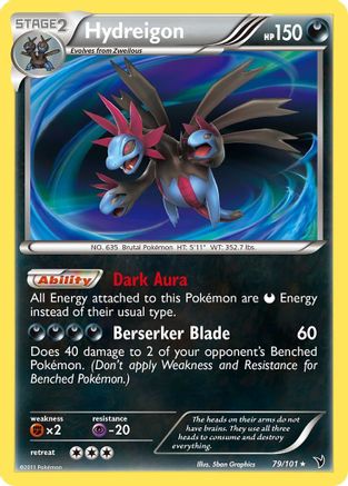 Hydreigon (79/101) [Noble Victories] Reverse Holofoil - Holo Rare