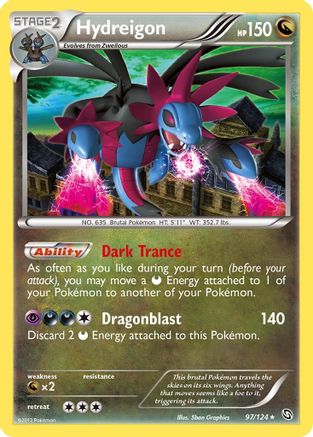 Hydreigon (97/124) [Dragons Exalted] Reverse Holofoil - Holo Rare