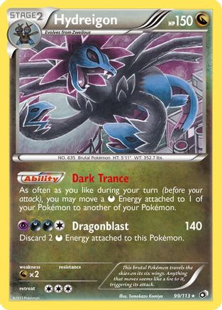 Hydreigon (099/113) [Legendary Treasures] Holofoil - Holo Rare