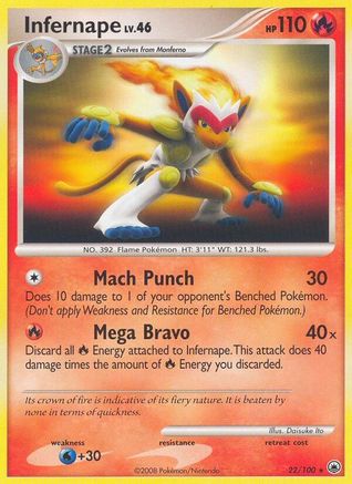 Infernape (22/100) [Majestic Dawn] - Rare