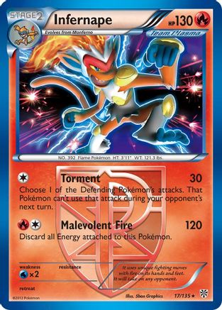 Infernape (Team Plasma) (017/135) [Plasma Storm] Holofoil - Holo Rare