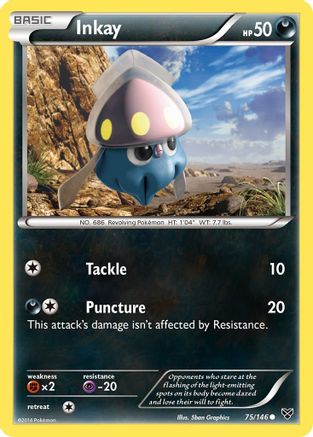 Inkay (75/146) [XY Base Set] Reverse Holofoil - Common