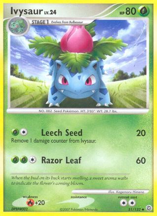Ivysaur (051/132) [Secret Wonders] Reverse Holofoil - Uncommon