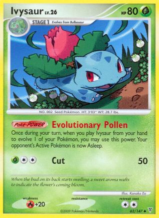 Ivysaur (062/147) [Supreme Victors] Reverse Holofoil - Uncommon