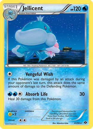 Jellicent (35/99) [Next Destinies] Reverse Holofoil - Rare