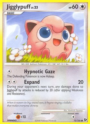 Jigglypuff (072/106) [Great Encounters] Reverse Holofoil - Common