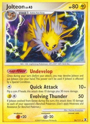 Jolteon (26/111) [Rising Rivals] Reverse Holofoil - Rare