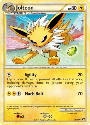Jolteon (028/90) [Undaunted] Reverse Holofoil - Uncommon