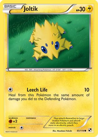 Joltik (045/114) [Black and White] Reverse Holofoil - Common