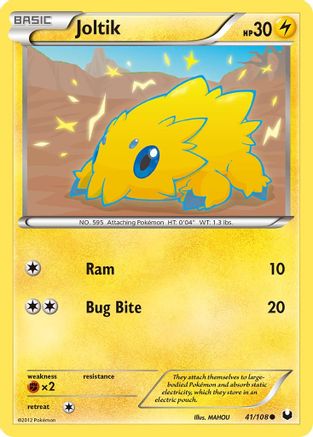 Joltik (41/108) [Dark Explorers] Reverse Holofoil - Common