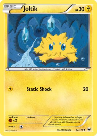 Joltik (42/108) [Dark Explorers] Reverse Holofoil - Common