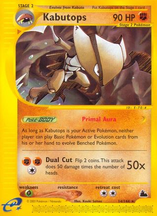 Kabutops (14/144) [Skyridge] - Rare