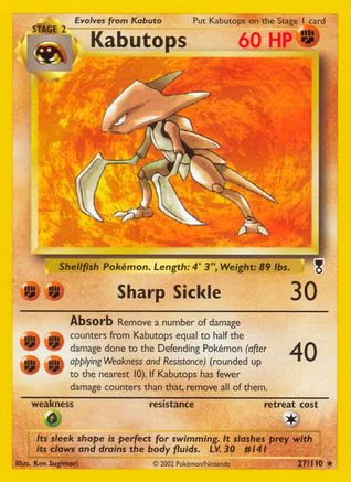 Kabutops (27/110) [Legendary Collection] Reverse Holofoil - Rare