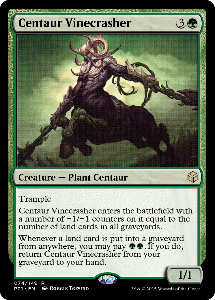 Centaur Vinecrasher (PZ1-074) [Legendary Cube Prize Pack] Foil