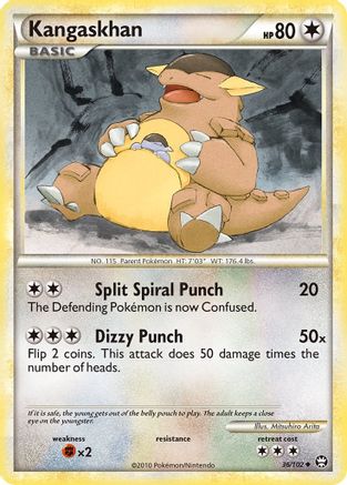 Kangaskhan (36/102) [Triumphant] Reverse Holofoil - Uncommon
