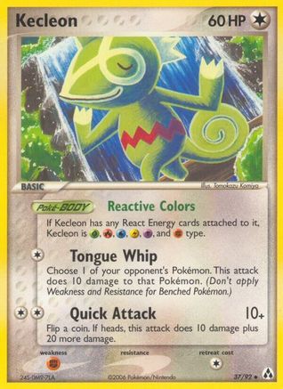 Kecleon (037/92) [Legend Maker] Reverse Holofoil - Uncommon