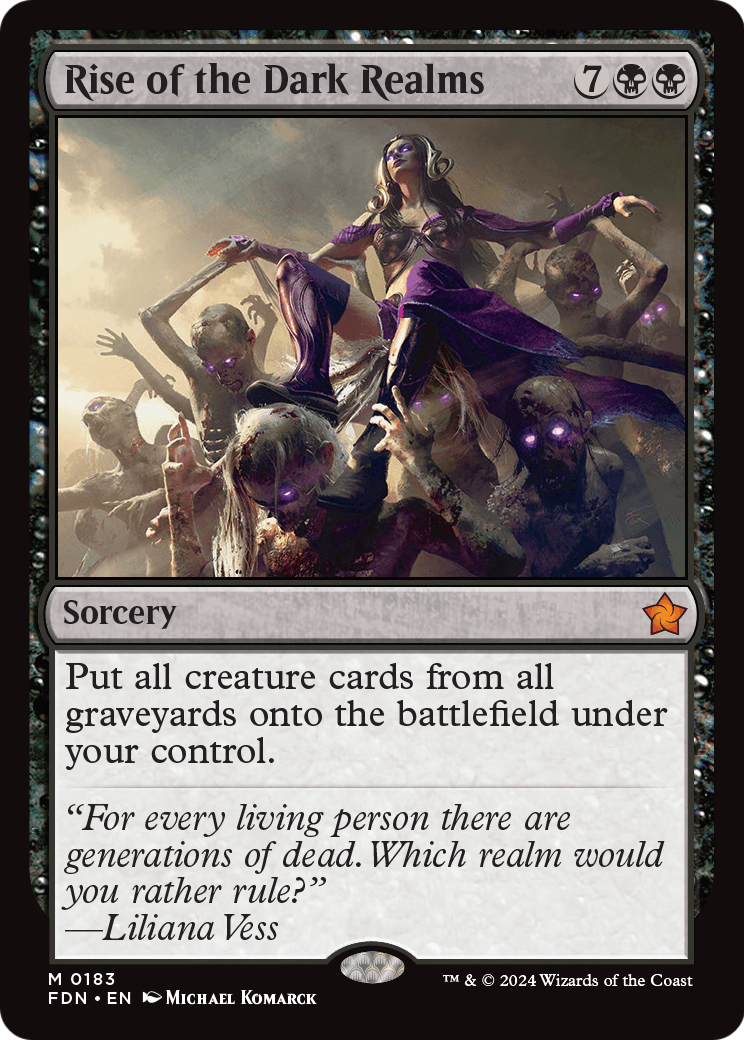 Rise of the Dark Realms (FDN-183) [Foundations]