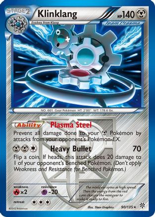 Klinklang (Team Plasma) (90/135) [Plasma Storm] Reverse Holofoil - Holo Rare