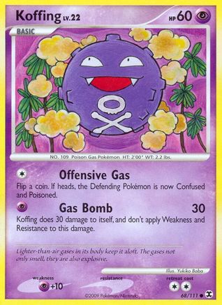 Koffing (068/111) [Rising Rivals] Reverse Holofoil - Common