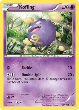 Koffing (56/135) [Plasma Storm] Reverse Holofoil - Common