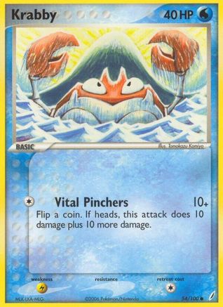 Krabby (054/100) [Crystal Guardians] - Common