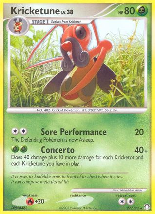 Kricketune (27/123) [Mysterious Treasures] - Rare