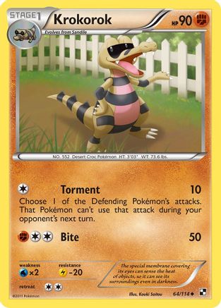 Krokorok (64/114) [Black and White] - Uncommon