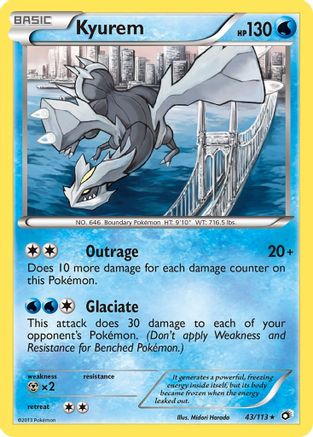 Kyurem (043/113) [Legendary Treasures] Reverse Holofoil - Holo Rare