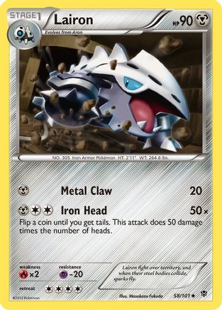 Lairon (58/101) [Plasma Blast] Reverse Holofoil - Uncommon