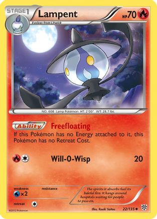 Lampent (22/135) [Plasma Storm] Reverse Holofoil - Uncommon