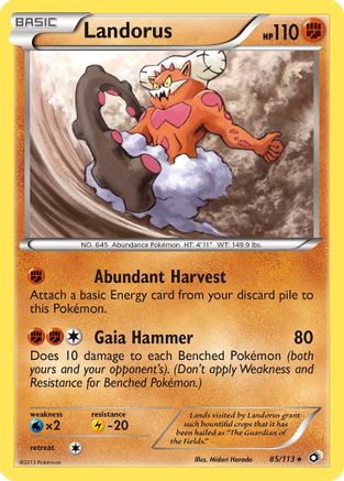 Landorus (085/113) [Legendary Treasures] Reverse Holofoil - Holo Rare