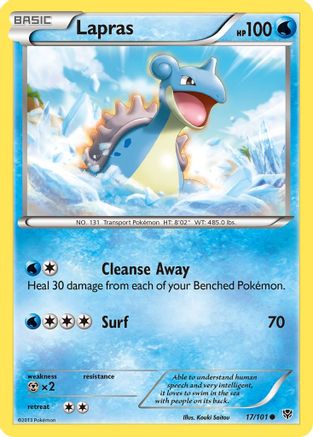 Lapras (017/101) [Plasma Blast] Reverse Holofoil - Common