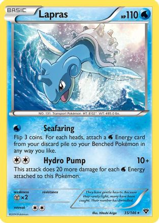 Lapras (035/146) [XY Base Set] Holofoil - Holo Rare