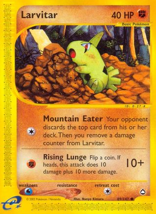 Larvitar (89/147) [Aquapolis] Reverse Holofoil - Common