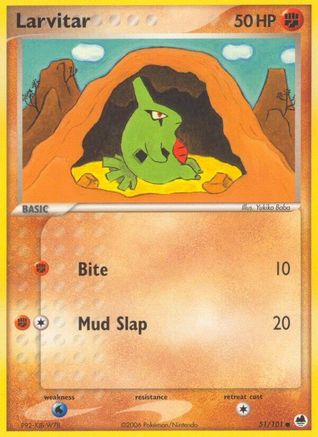 Larvitar (051/101) [Dragon Frontiers] - Common