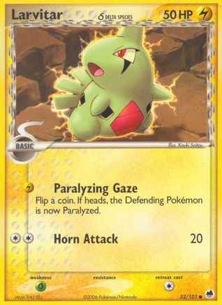 Larvitar (Delta Species) (052/101) [Dragon Frontiers] - Common