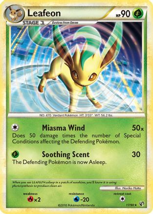 Leafeon (17/90) [Undaunted] - Rare
