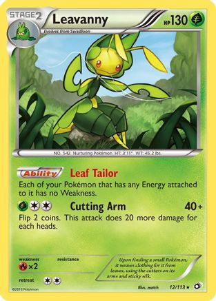 Leavanny (012/113) [Legendary Treasures] Reverse Holofoil - Holo Rare