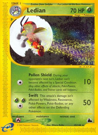 Ledian (15/144) [Skyridge] - Rare