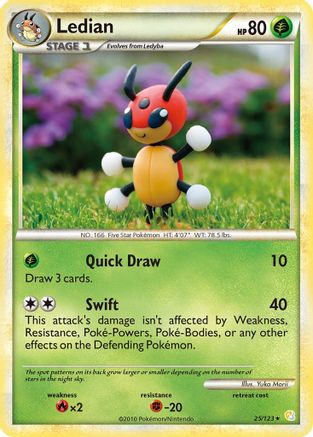 Ledian (025/123) [HeartGold SoulSilver] - Rare