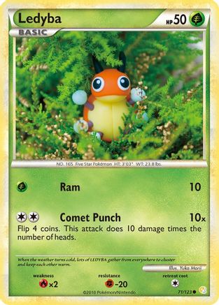 Ledyba (071/123) [HeartGold SoulSilver] - Common